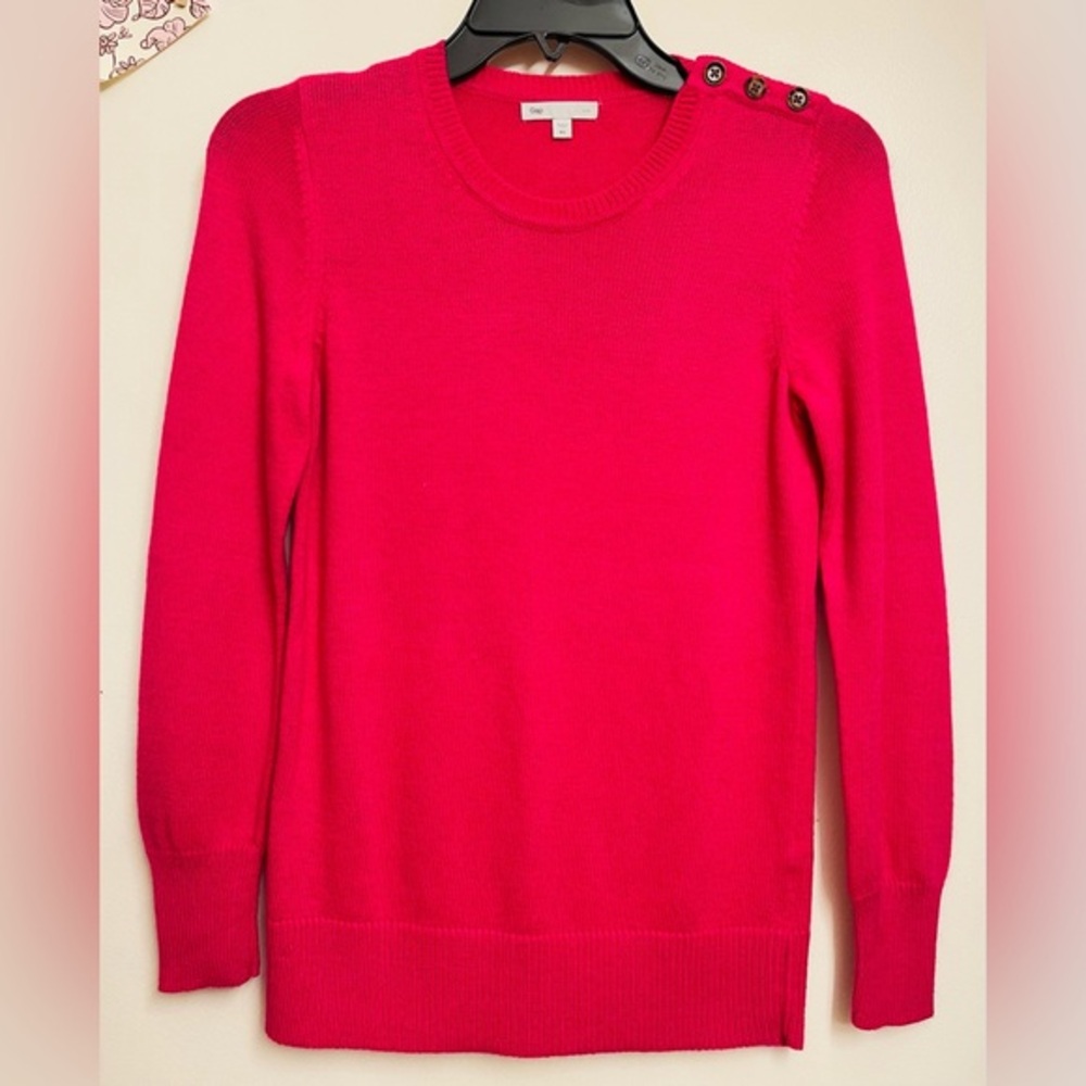 Gap Luxe Rabbit Hair Blend Sweater, Hot Pink, XS